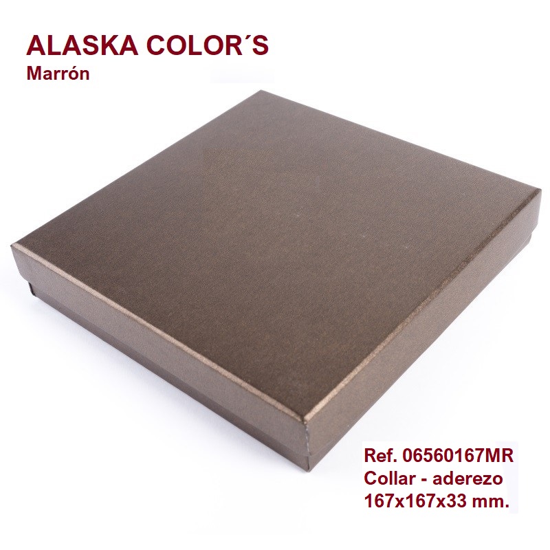 Alaska Color´s MARRÓN collar 167x167x33 mm.